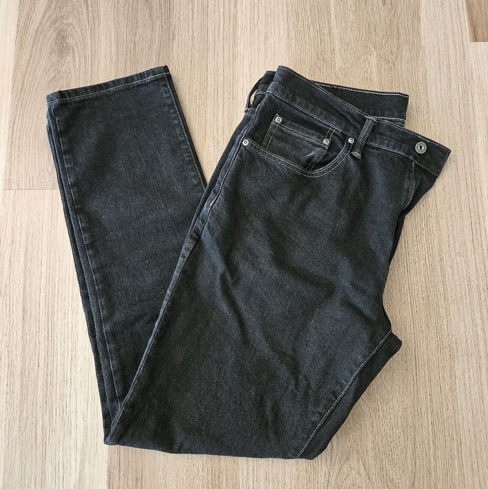 Mutual Weave Black Denim Jeans 36x32